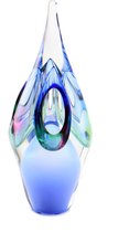 Glasobject symhonie mini urn glas blue