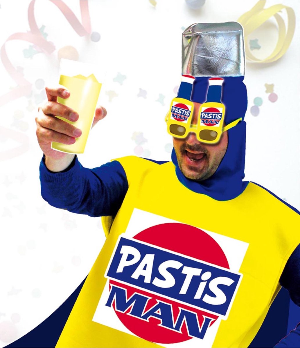 SUD TRADING - Pastis Man bril voor volwassenen