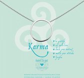 Heart to Get necklace, silver, big karma, Karma, be grateful..