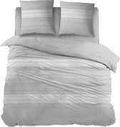 Snoozing Ludovic - Flanel - Dekbedovertrek - Lits-jumeaux - 240x200/220 cm + 2 kussenslopen 60x70 cm - Grijs