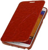 TPU Bruin Samsung Galaxy Note Neo bookcase Telefoonhoesje Lijn Motief