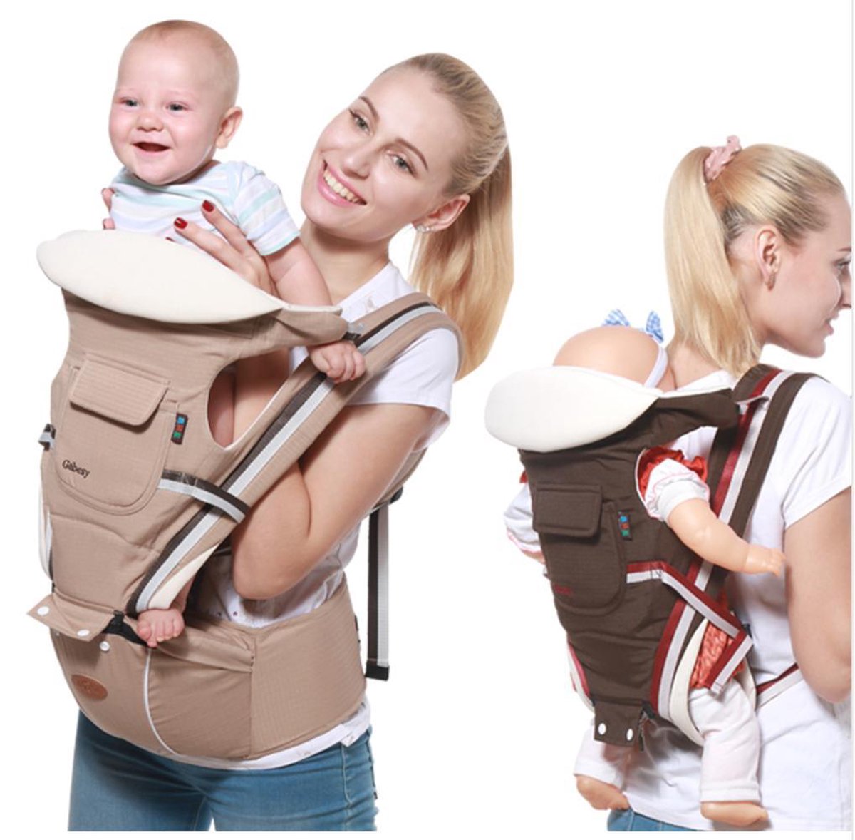 Draagzakken, draagbare draagdoek voor baby's, ergonomische een schouder arbeidsb