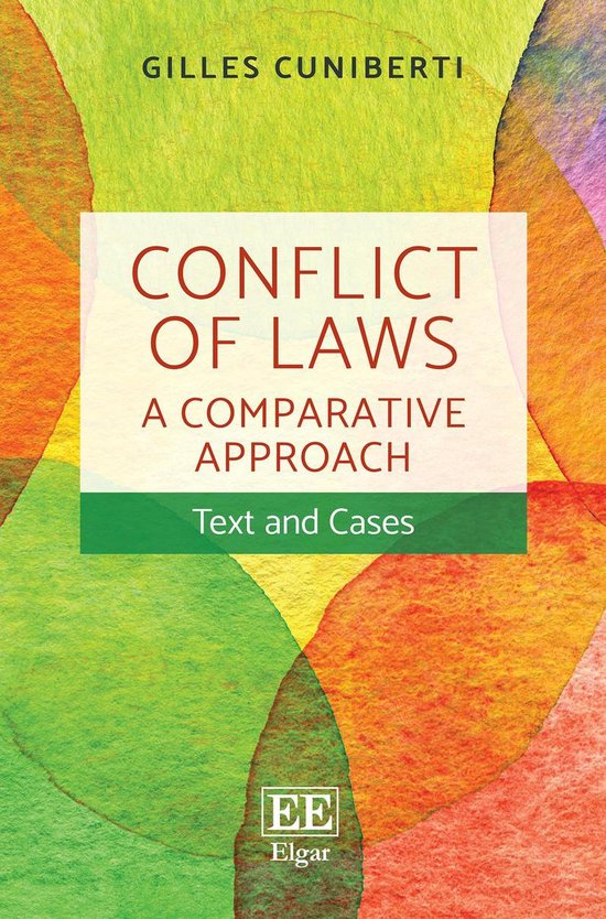Conflict of Laws: A Comparative Approach - cover