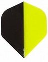 Afbeelding van het spelletje Ruthless flights R4X Transparant Black/Yellow.  Set Ã  3 stuks