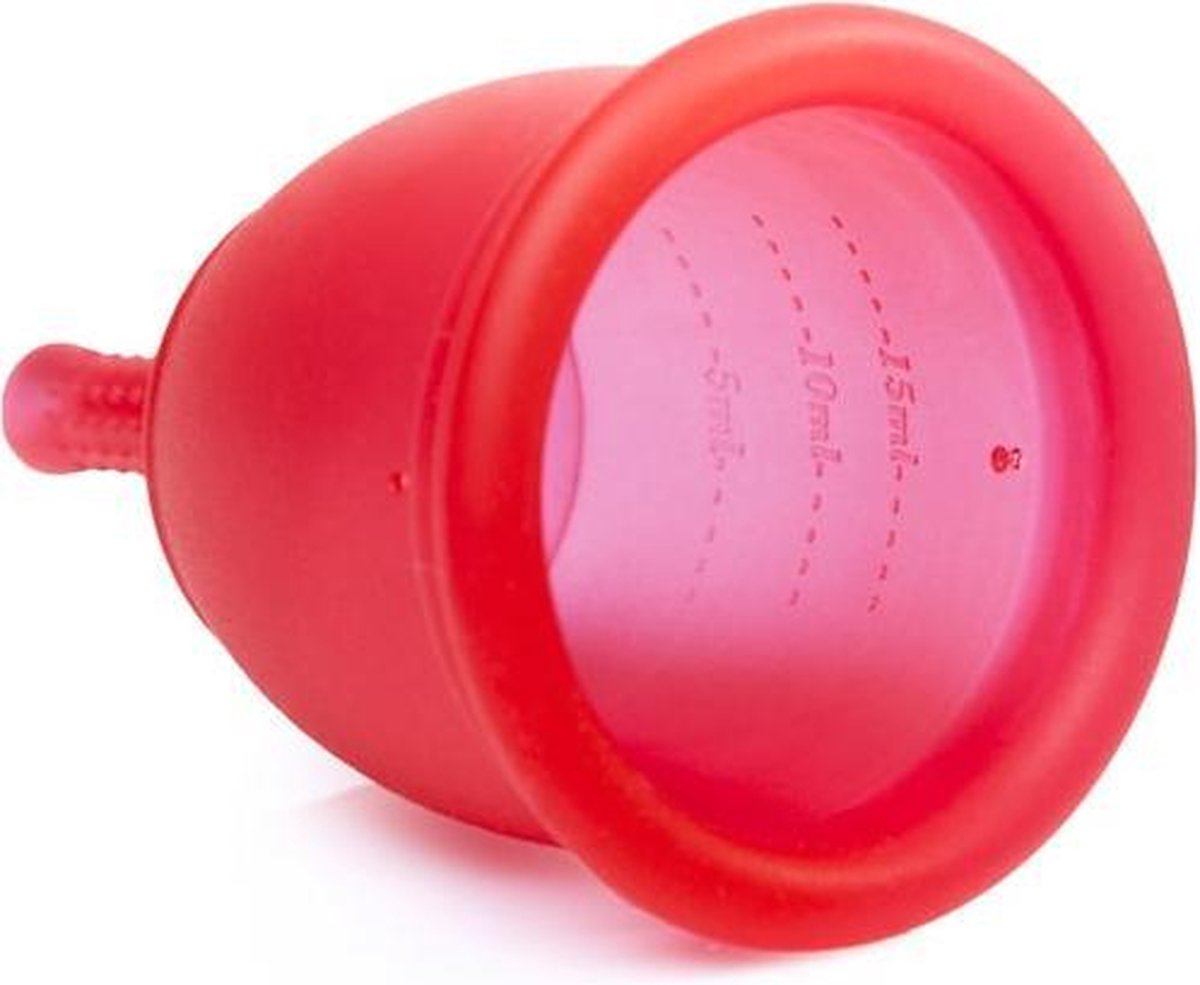 Goedkoopste Rubycup (Small / Rood) - herbruikbare menstruatiecup - herbruikbaar en gezond