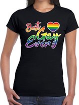 Best Gay ever gay pride t-shirt zwart voor dames XL
