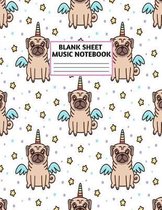 Blank Sheet Music Notebook