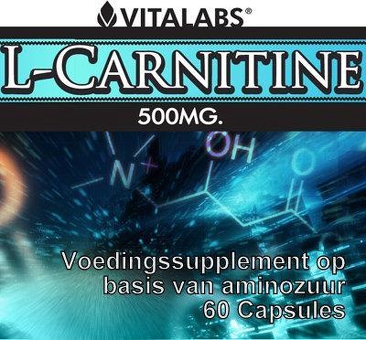 Goedkoopste VitaTabs L-Carnitine - 500 mg - 60 capsules - Voedingssupplementen