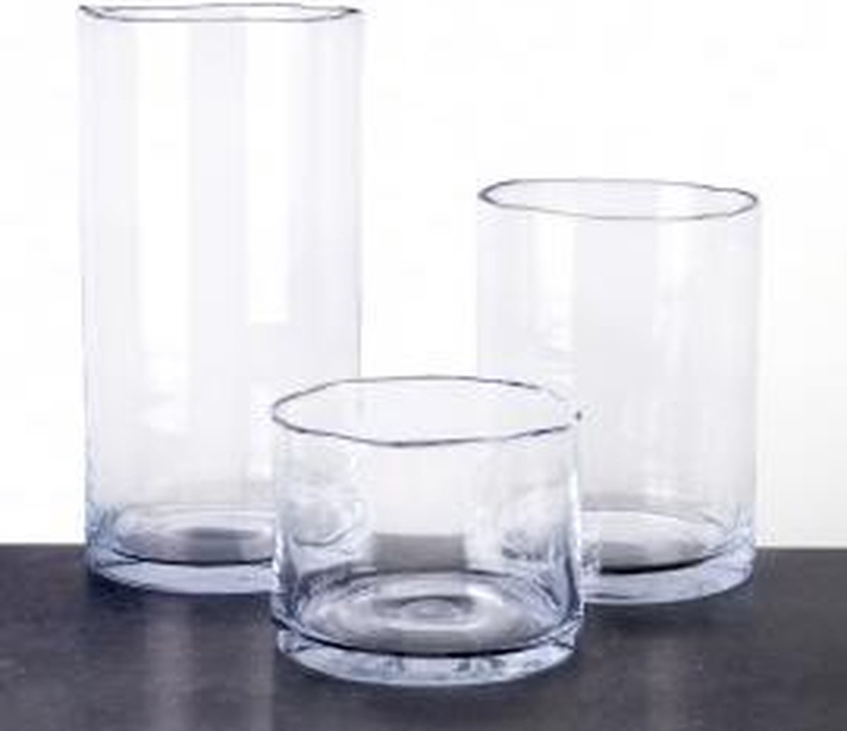 massa aanvaardbaar Lauw Maison Péderrey-Vaas - Cilindervaas Glas-Mond geblazen glas 7 mm dik glas D  25 cm H 50 cm | bol.com