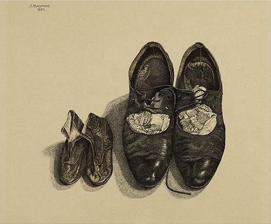 Jopie Huisman - De eerste en de laatste schoenen - 25x30cm Canvas Giclée |  bol.com