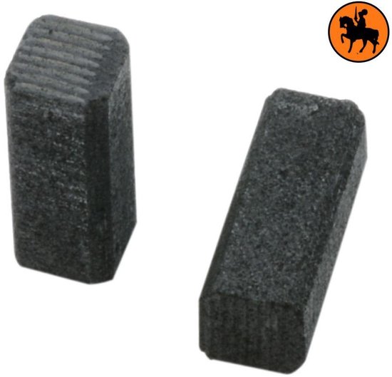 Jeu de balais de charbon pour Bosch P 80 K - 6.4x6.4x16mm - Remplace 1,604,321,900