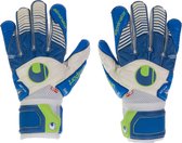 Uhlsport Eliminator Aquasoft Outdry  Keepershandschoenen - Unisex - blauw/wit/groen Maat 9 1/2