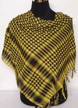 Sjaal geel – zwart geruit