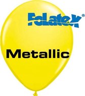 Folatex ballonnen Metallic Geel 30 cm 25 stuks