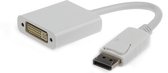 DisplayPort M - DVI F adapter wit Blister verpakking