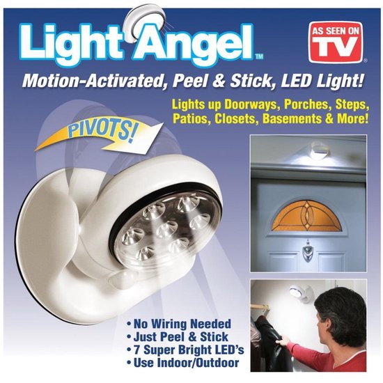 LED lamp met bewegingssensor – Set van 3 LED lampen met – AA... | bol.com