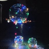 Transparante ballon met LED-strip, Ballon met verlichting - Feest - Versiering - - Transparant | Multi
