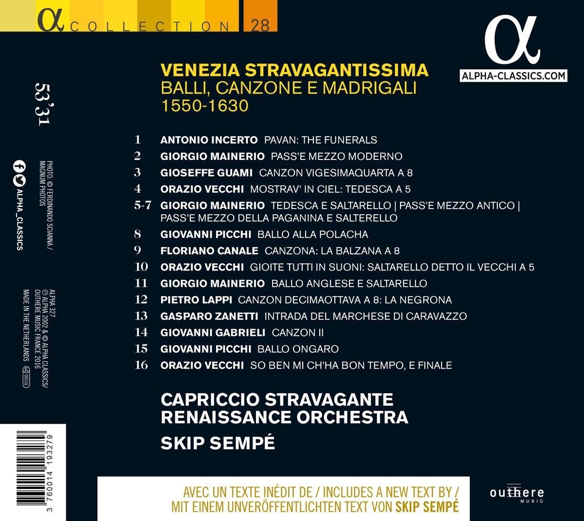 Capriccio Stravagante & Skip Sempe Venezia Stravagantissima (CD