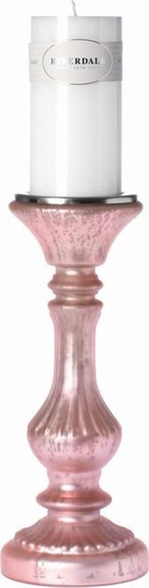 Kandelaar Glam pink 32cm | bol.com