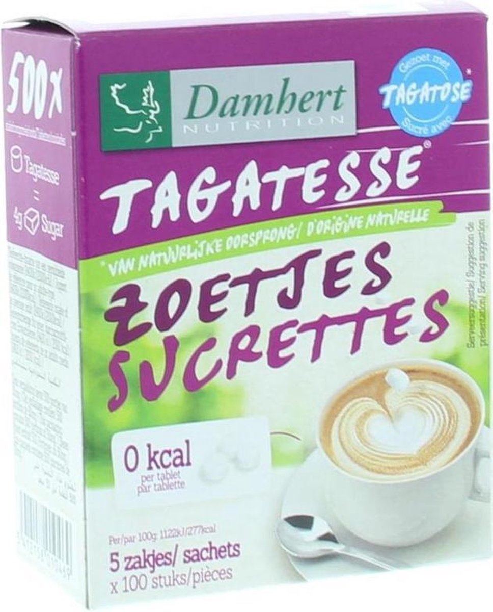 Damhert Tagatesse tafelzoetstof 0 kcal! - 500 stuks navul | bol.com