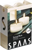 Spaas XL Clearlights Geparfumeerde Waxinelichtjes - Sensual Blush - Vanilla & Myrr - 12 Stuks