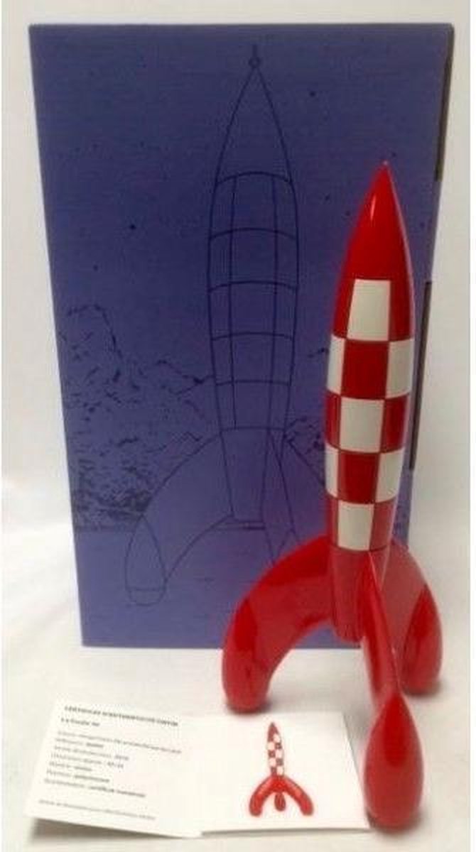Figurine Tintin Moon rocket / Fusée lunaire Objet de collection Icones  Moulinsart 2019