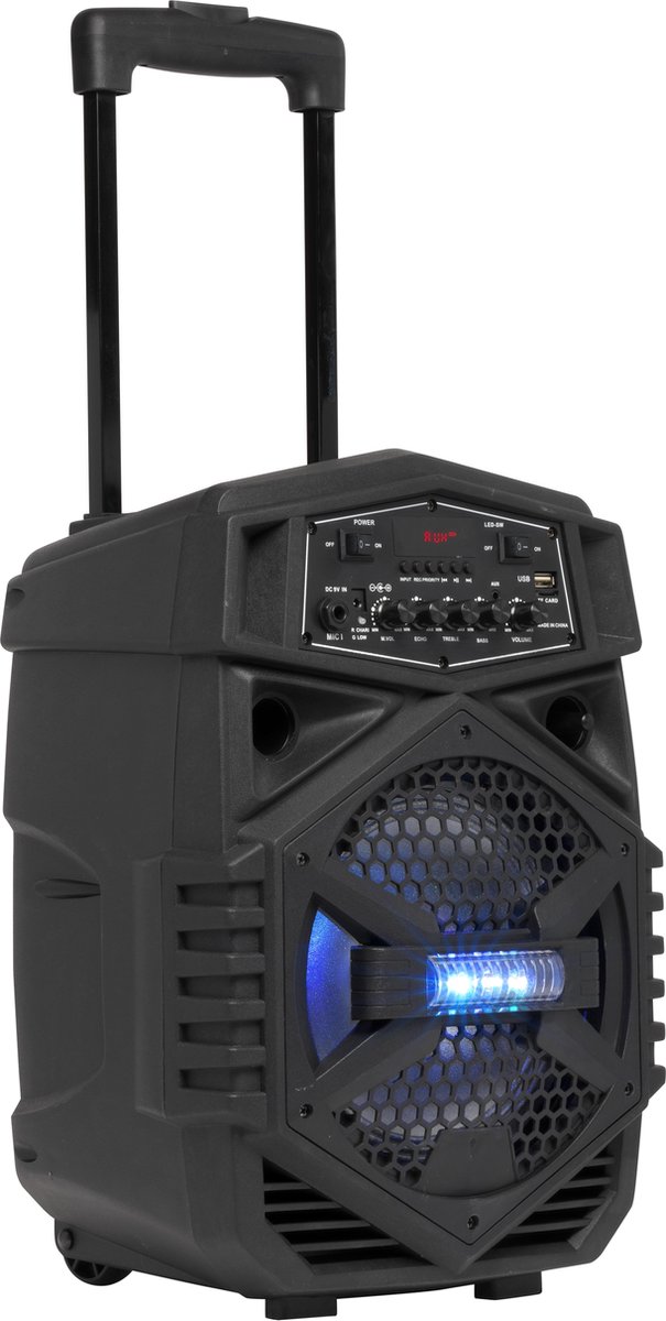 Denver TSP-110 - 8" Bluetooth trolley speaker - Zwart | bol.com