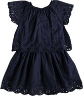 Name it laagjes jurk katoen donkerblauw Maat - 134