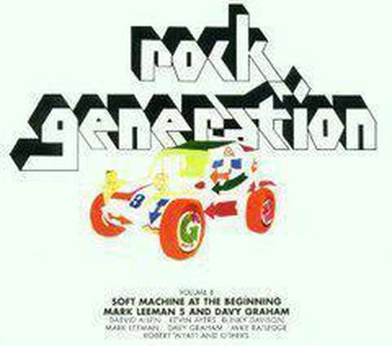 Albumhoes Rock Generation Vol. 8 met een speelgoedauto met "8" erop.