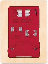 Hape Houten puzzel London bus 5 stukjes