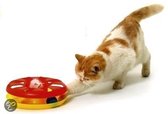 Kattenspeelgoed Kitty Rotonde - Rood/geel - 24 x 24 x 7,5cm