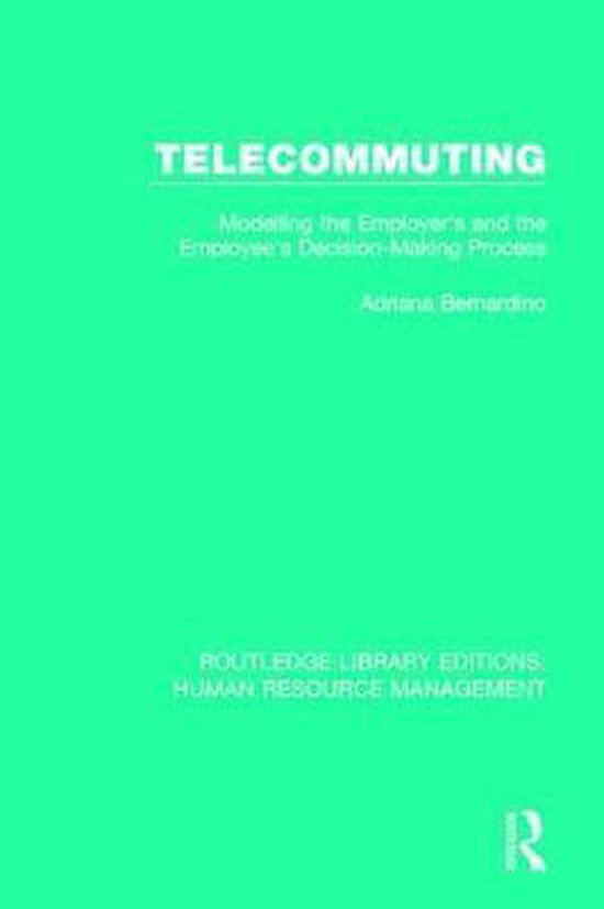 Routledge Library Editions: Human Resource Management- Telecommuting ...