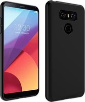 Zwart tpu siliconen backcover hoesje voor LG Q8