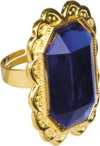 Boland Ring Edelsteen Vierkant Unisex Blauw