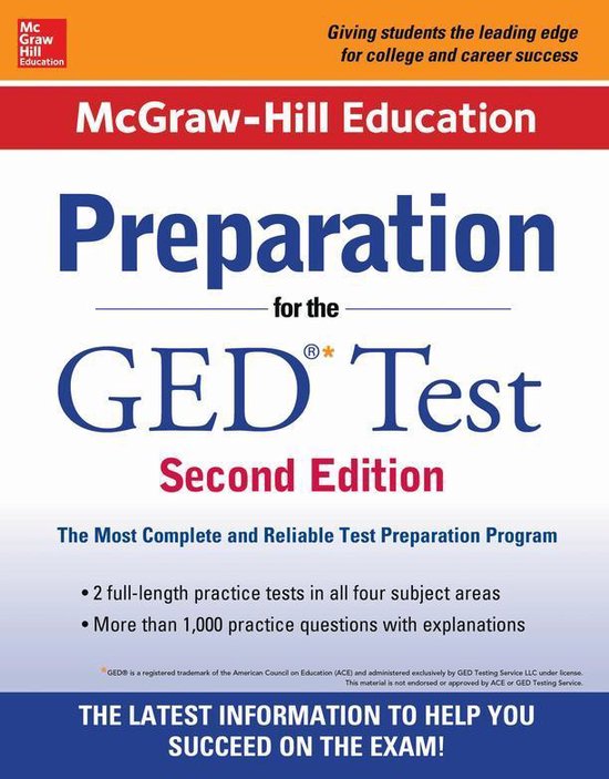McGraw-Hill Education Preparation for the GED Test 2nd Editi ... - cover