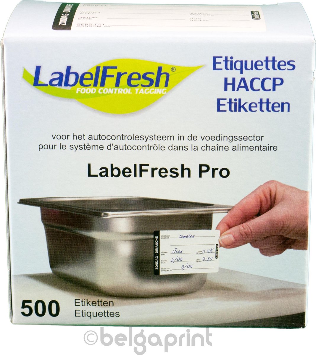 500 LabelFresh Pro - 70x45 mm - zondag-dimanche - HACCP etiketten / stickers