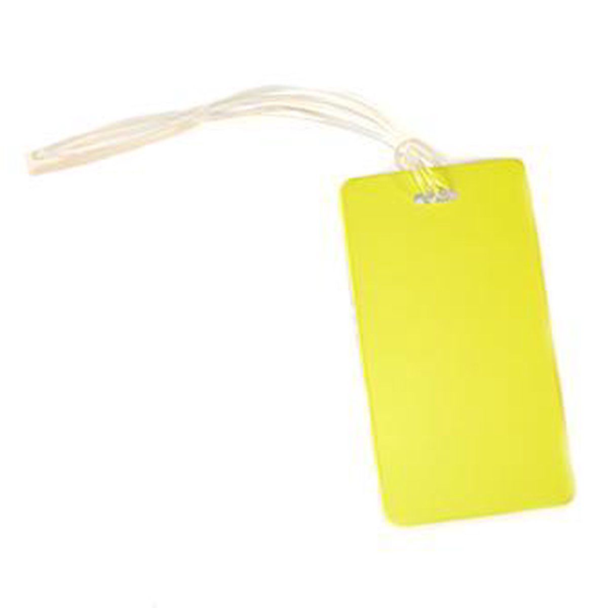 Misjuba - lost item - gevonden verloren - Kofferlabel / bagagelabel Geel met QR-code