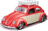 Volkswagen Beetle 1951 Oranje / Beige 1-18 Maisto Design Classics