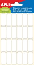 90x Apli witte etiketten 12x30mm (bxh), 144 stuks, 24 per blad (2671)