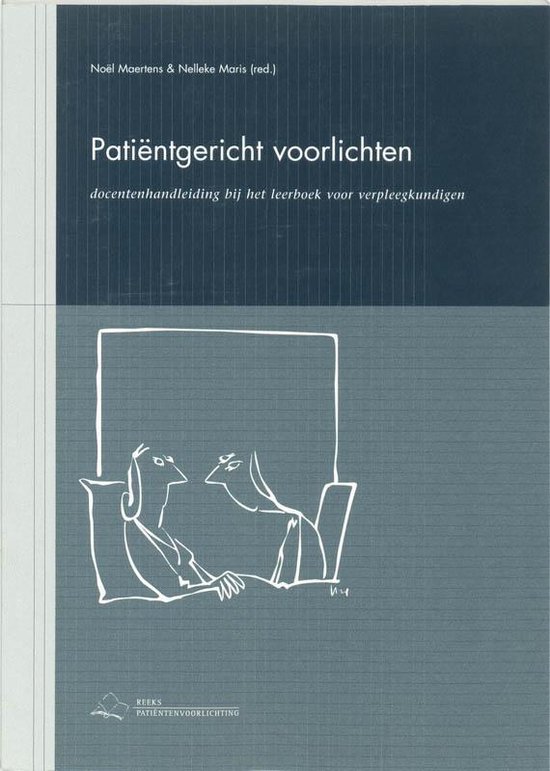 Cover van het boek 'Patientgericht voorlichten / Docentenhandleiding / druk 1'