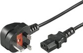 Goobay UK kabel voor koud apparaat, 1,8 m, zwart