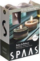 Spaas XL Clearlights Geparfumeerde Waxinelichtjes - Relax & Relieve - Tea of Bergamot - 12 Stuks