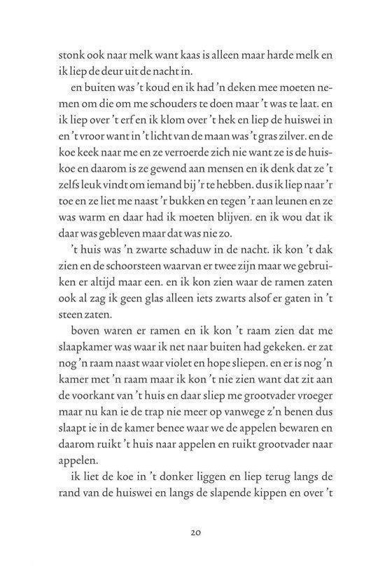 Een tekstpagina met Nederlandse tekst.