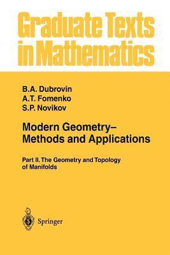 Modern Geometry - Methods and Applications - cover