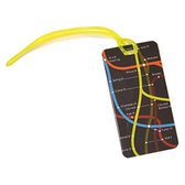 Kofferlabel / bagagelabel Roadmap met QR-code