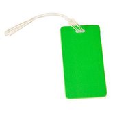 Kofferlabel / bagagelabel Groen met QR-code