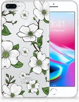 TPU Siliconen Hoesje iPhone 7 Plus | 8 Plus Design Dogwood Flowers