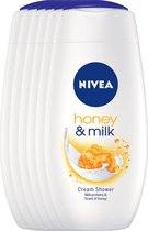 NIVEA Honey & Milk Douchecrème 250ml 5+1 gratis