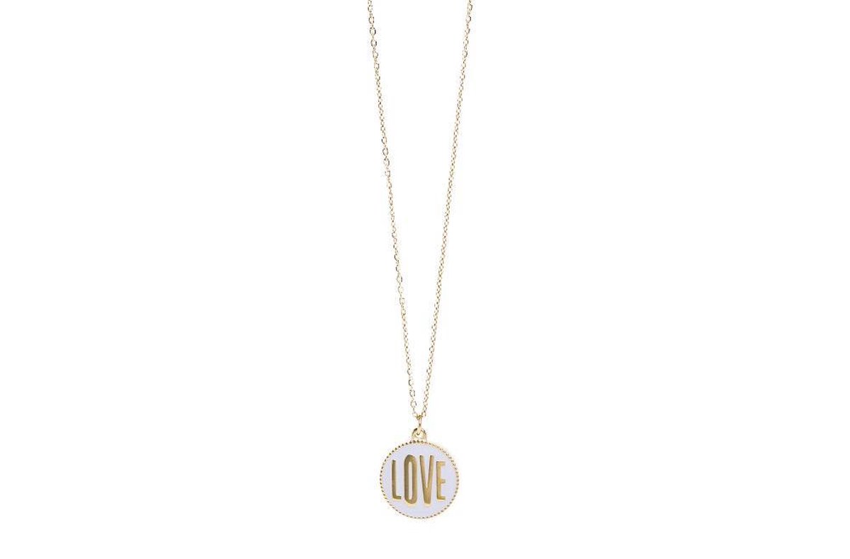 SILIS KETTING | GOLD OUT & LIGHT GREY | THE NECKLACE LOVE COLOR