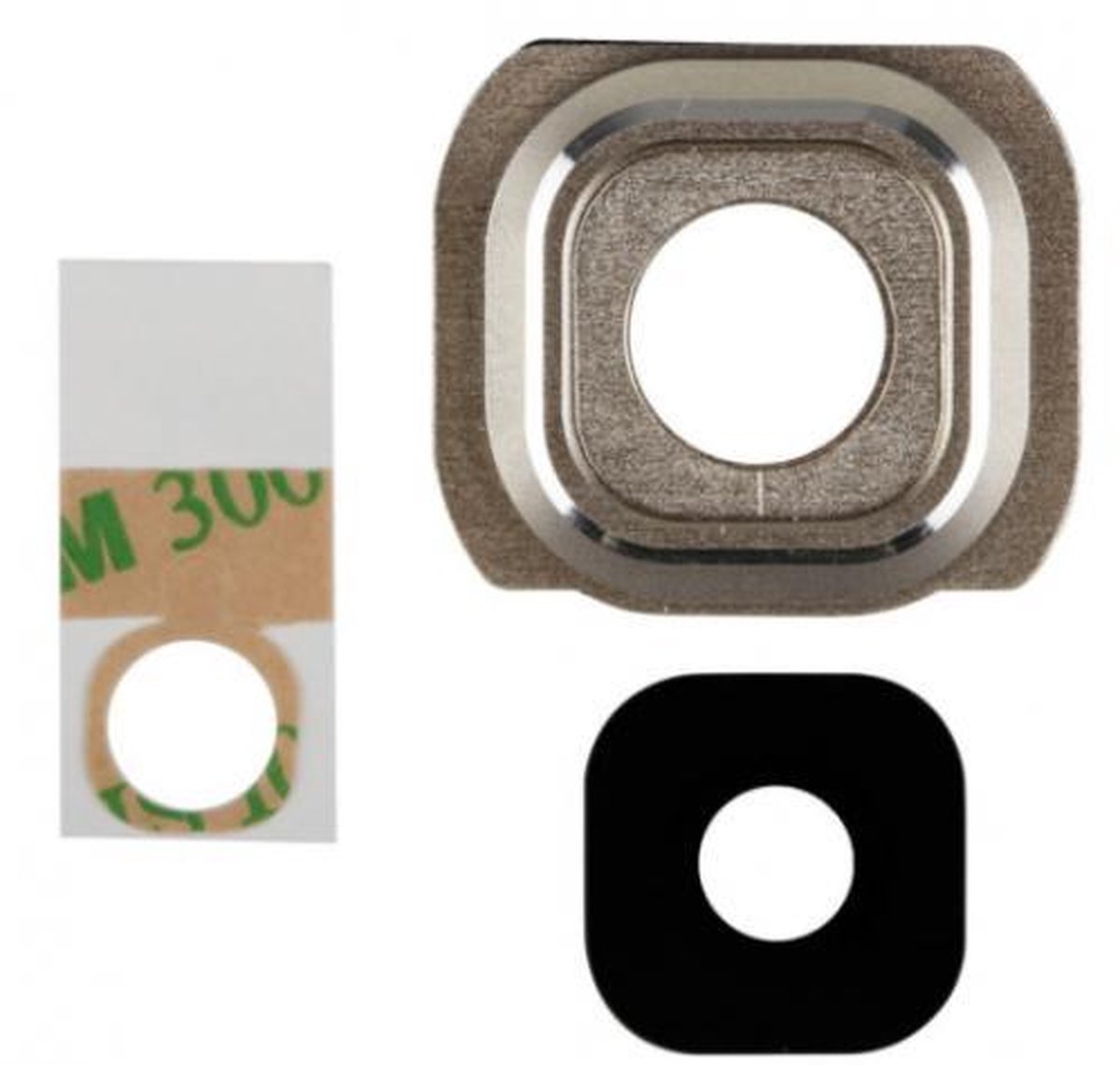 Camera Lens Cover inclusief lens geschikt voor de Samsung Galaxy S6 Goud